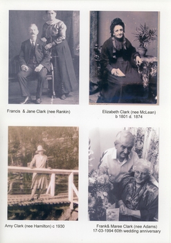 Historical photographs of the Clark Family