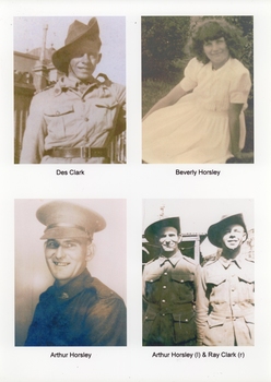 DES CLARK, BEVERLY HORSLEY, ARTHUR HORSLEY, ARTHUR HORSLEY(L) & RAY CLARK(R)