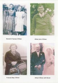 MURIEL & FRANCES O'BRIEN, ALFRED(JIM) O'BRIEN, FRANCES MAY O'BRIEN, ALFRED O'BRIEN WITH MURIEL