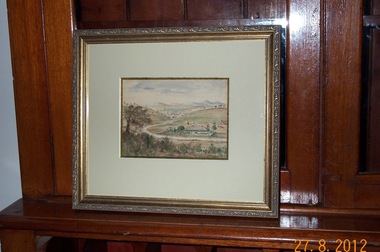 Artwork, other - PAINTING/ETCHING, PICTURE FRAMING. MALCOLM ROGERS, AUSTFRAMING 449 JOSEPH STREET, BALLARAT, CAMERON HOMESTEAD, C 1860