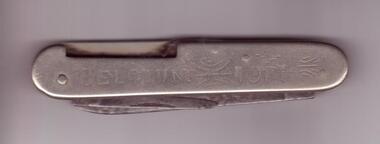 POCKET KNIFE, MORTON(?) & SONS SHEFFIELD - SYMBOL SCALES FOR WEIGHING