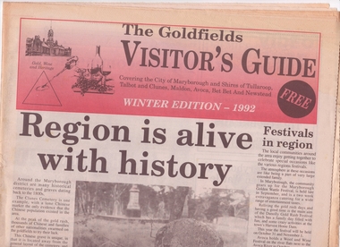 Newspaper - VISITOR'S GUIDE 1992, ADVERTISER PRINTING WORKS, 1992
