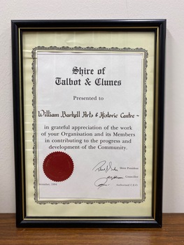 REPRODUCED BY CLUNES MUSEUM