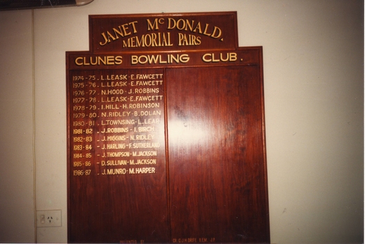 IMAGE REPRODUCED BY CLUNES MUSEUM