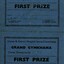 Prize Cards for competition at agricultural show