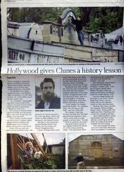 Hollywood give Clunes a history lesson