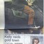 History comes to life: Heath Ledger as Ned Kelly in Clunes yesterday