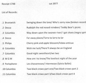 Album of phonograph records, contains 11 bakelite records