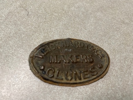 REPRODUCED BY CLUNES MUSEUM
