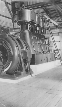 Large electric engine.