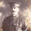 Studio portrait of solder in Australian Infantry Forces uniform.