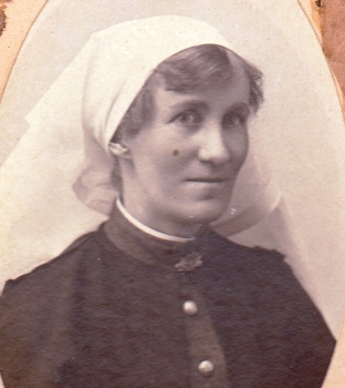 Studio portrait of nurse in the Australian Army Service.