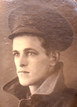 Studio portrait of soldier in Australian Infantry Forces uniform.