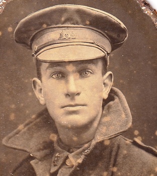 Studio portrait of soldier in Australian Infantry Forces uniform.