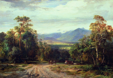 Painting - On the Woods Point Road, BUVELOT, Louis, 1872