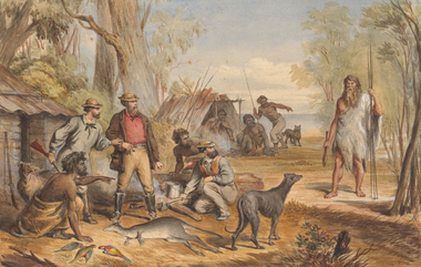 Painting - The finding of Buckley, CAMPBELL, OR, 1869