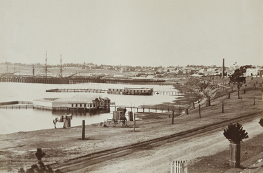 Photograph - Geelong Harbour, from Western Beach, KRUGER, Fred, 1880-87
