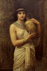 Painting - The Babylonian maid, LONG, Edwin, 1883