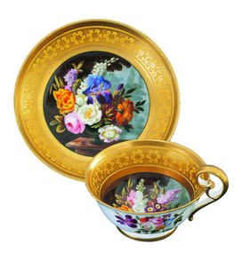 Decorative object - Cabinet cup and saucer, NATGARW, c1817-20