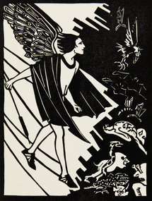 Print - Stoutheart banishes all evil, WOOD, Marjorie, 1932