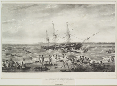 Print, De Sainson, Louis (after), La Corvette L'Astrolabe, 1833
