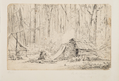 Work on Paper, Dexter, William, On the Nicholson Run - Gipps Land, c.1856-57