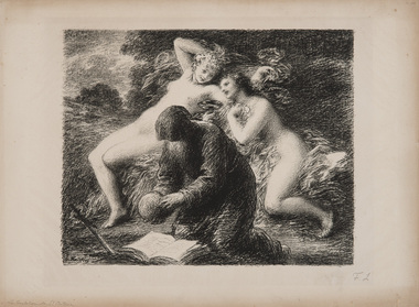 Print, Fantin-Latour, Henri, La Tentation de Saint Antoine, 1893