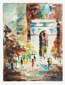 Painting, Foenander, Avril, Street Scene, c.1976