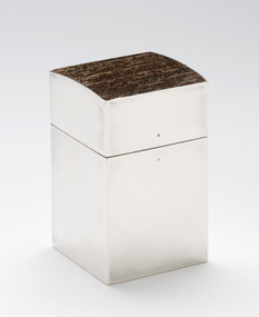 Sculpture, Forster, Hendrik, Sterling Silver Square Box with Banksia Insert, 1982