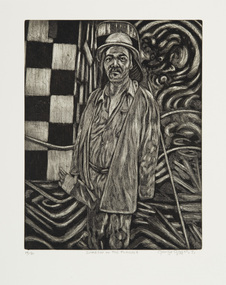 Print, Gittoes, George, Dragon in the Furnace, 1991