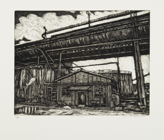 Print, Gittoes, George, Our House, 1991