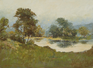 Painting, Hines, Geoff, River Bank, 1981