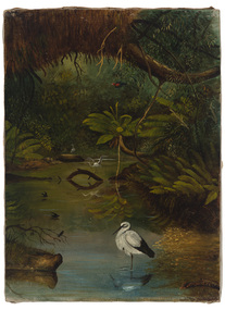 Painting, Hoare, William Webster, Fern Tree Cave, Gippsland, 1872