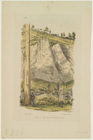 Print, Howitt, Alfred William (after), Cliff at the Wongungarra River, 1877