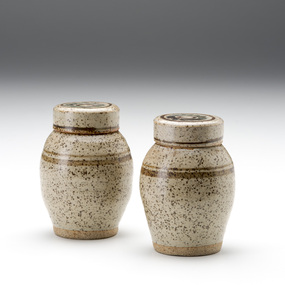 Ceramic, Hughan, Harold, Lidded Spice Jar, Undated