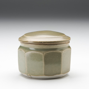 Ceramic, Hughan, Harold, Small Octagonal Covered Jar, Undated