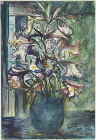 Painting, Huntington, Isabel, Composition with Lilliums, c.1970