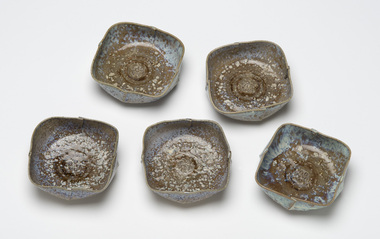Ceramic, Ino, Kiyoshi, Five Piece Set, 1979
