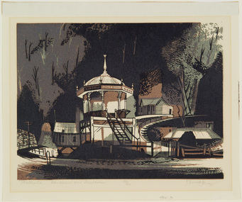 Print, Jack, Kenneth, Walhalla - Bandstand and Fire Station, c.1960s
