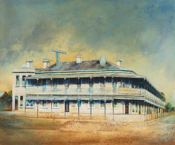 Painting, Johnson, Colin, The Long Balcony, Sale, 1983