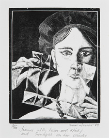 Print, Jones, Tim, Joanne with Tears and Wisky and Sunlight on her Cheeks, 1988
