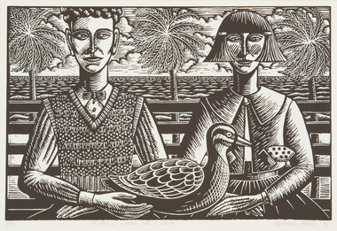 Print, Klein, Deborah, A Man, a Woman and a Duck, 1996