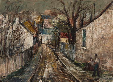 Painting, Lawrence, George, Street in North Sydney, 1961