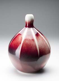 Ceramic, Levy, Col, Faceted Vase, c.1980