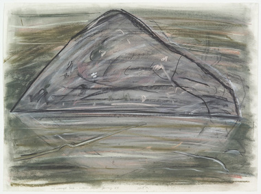 Work on Paper, Lincoln, Kevin, Half Submerged Rock - Lindenow VIC, 1978