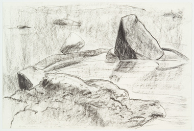 Work on Paper, Lincoln, Kevin, Rocks and Water - Den of Nargun, 1981