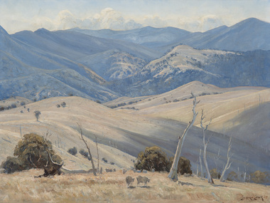 Painting, Long, Leonard, Valley of the McPherson, 1959