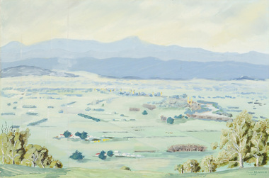 Painting, Madden, Peter, Gippsland Landscape, 1968
