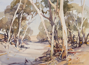 Painting, Markham, Arthur, Country Road, 1975