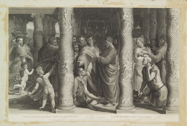 Print, Raphael (after), Peter and John Healing the Lame Man at the Beautiful Gate of the Temple, 1839